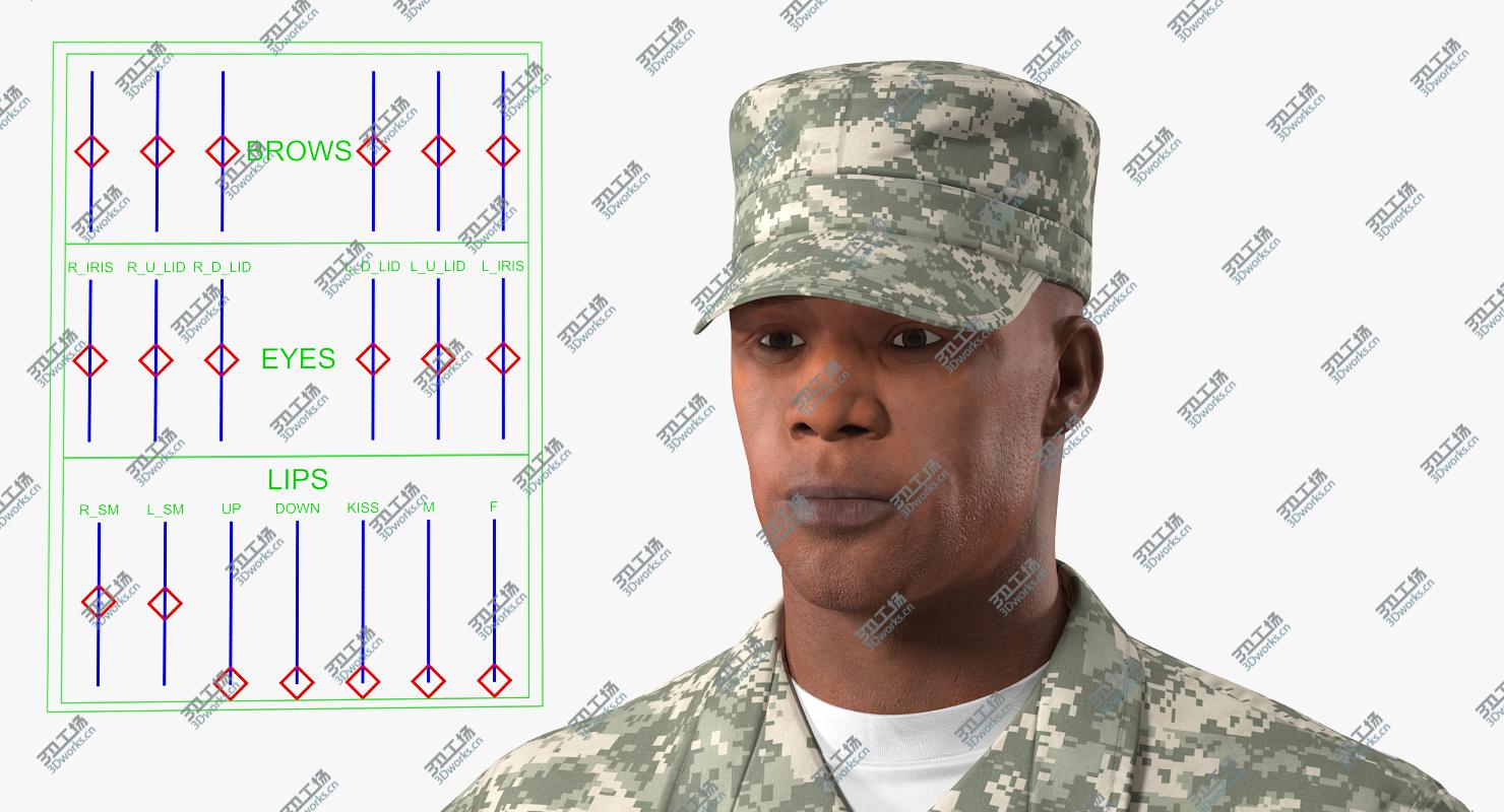 images/goods_img/20210319/3D African-American US Army Soldier Fur Rigged 3D Model/5.jpg